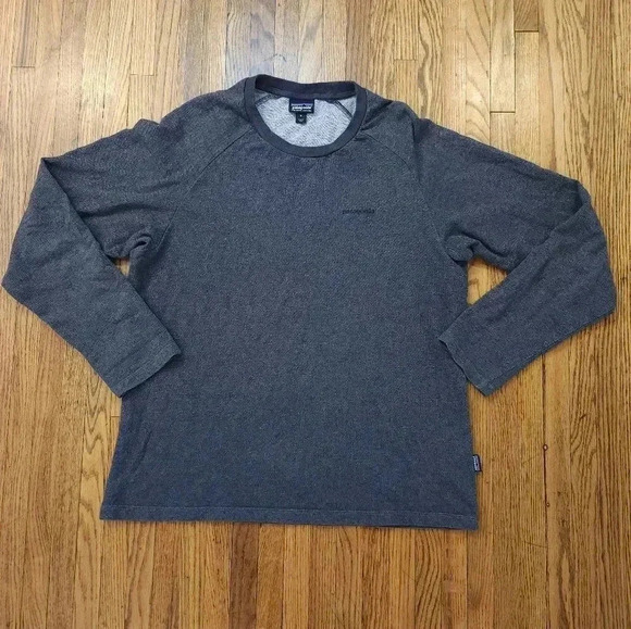 Patagonia Mens Crew Neck Sweatshirt Size M Grey - Picture 1 of 9
